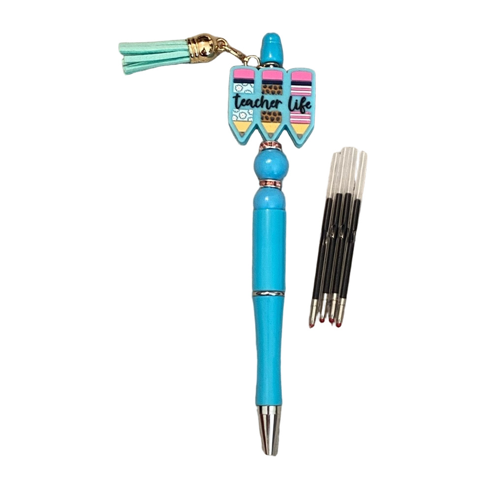 Teacher Life Pen with Refills, handcrafted